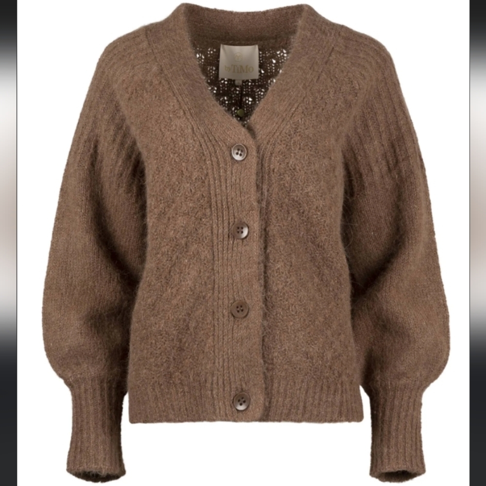 byTimo  Alpaca Blend Button-Up Cardigan